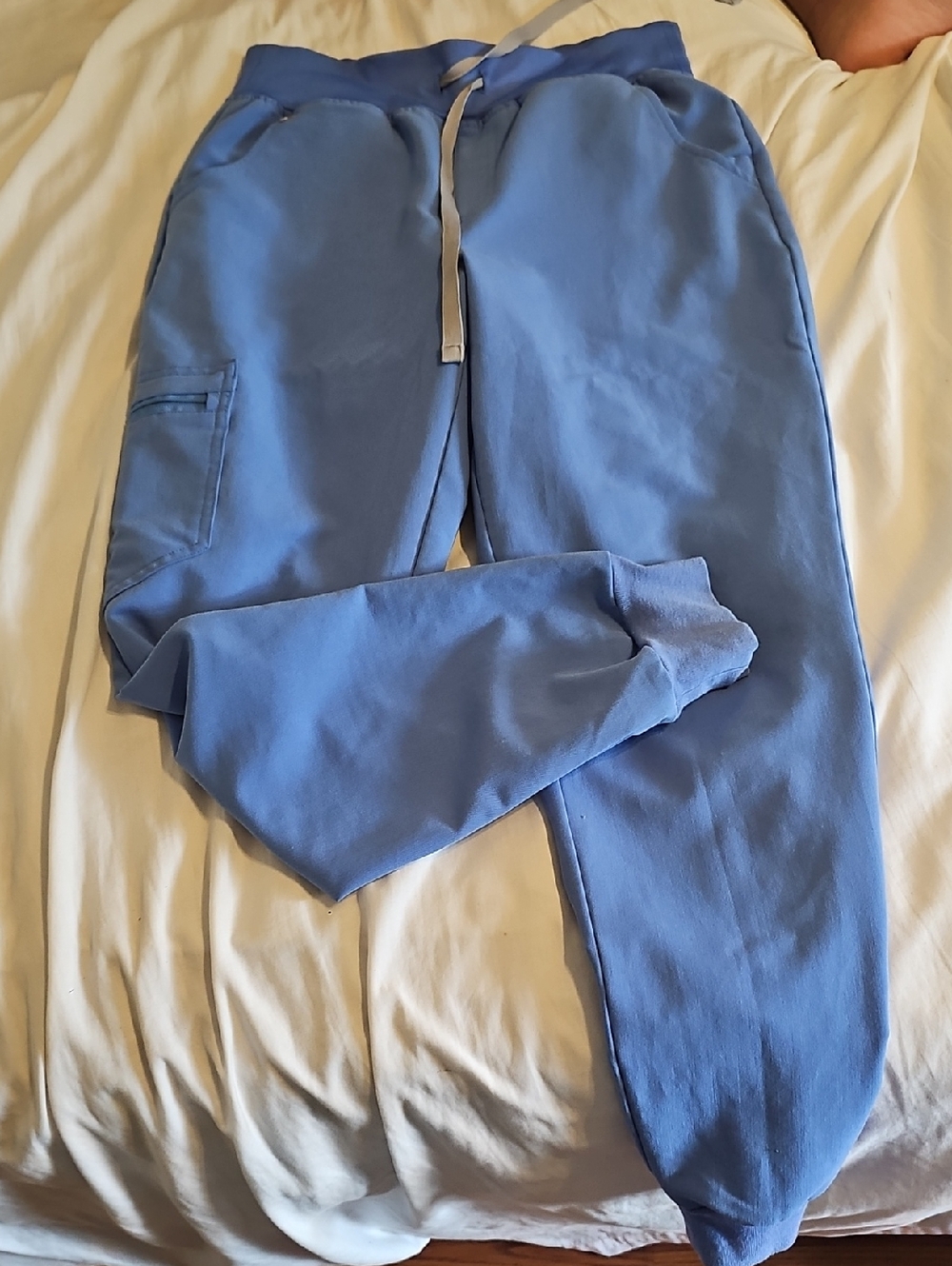 Figs Zamora High Waisted Size Small-Regular. Color Ceil Blue